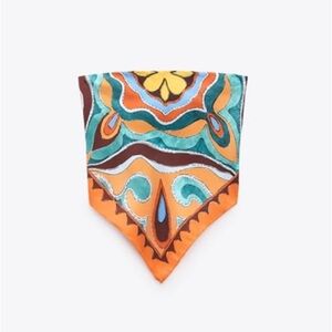 ZARA Colorful Scarf Top